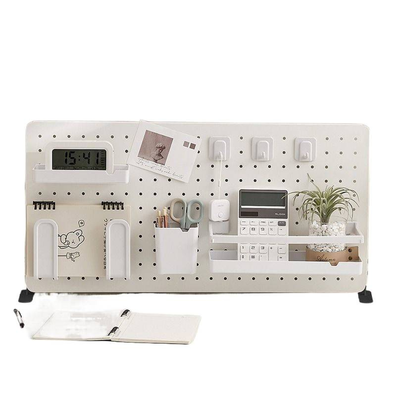 Wholesale Desktop Perforated Board Storage Rack Without Punching and Vertical Computer Desk Office Partition Baffle