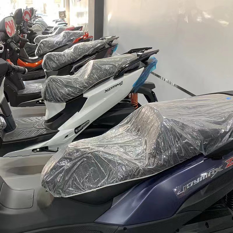 Electric car disposable seat cushion cover plastic rainproof dustproof cushion cover battery car bicycle seat cover protective cover