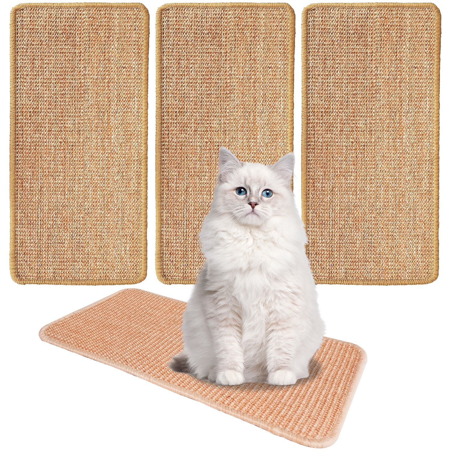 Cat scratch board sisal cat scratch mat cat toy pet carpet claw grinding artifact no dandruff scratch resistant sisal mat wholesale