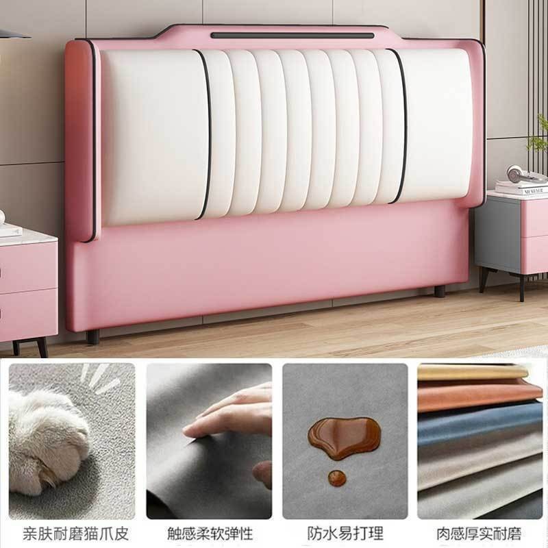 Bedside Soft Bag Backrest 2024 New Floor-Standing Headboard Single Purchase Accessible Luxury Solid Wood Universal Luxury Simple