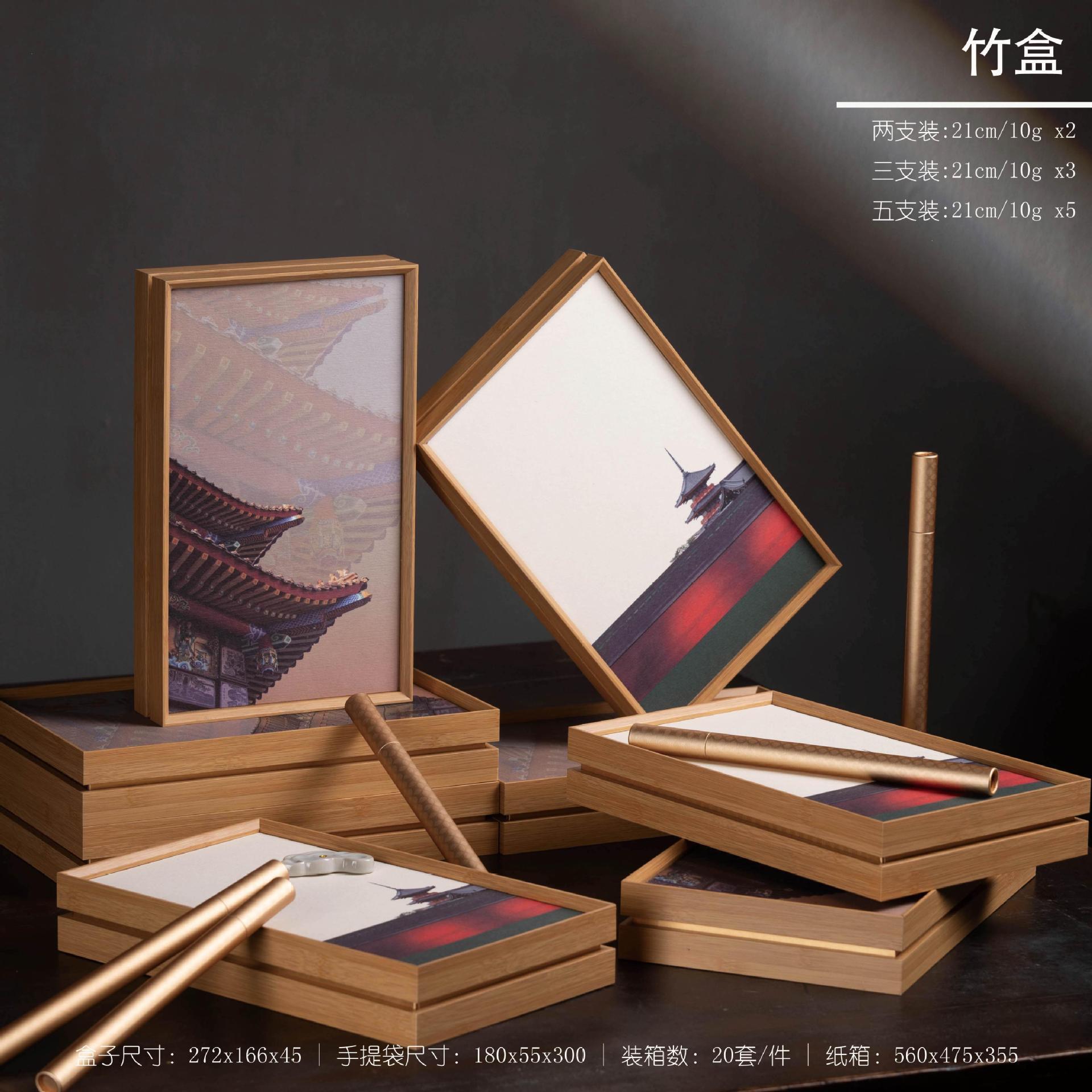 Бамбуковая коробка для благовоний в наличии, упаковка на 5, 3 и 2 трубки, набор, коробка для агарового дерева, оптовая продажа, настраиваемая крышка