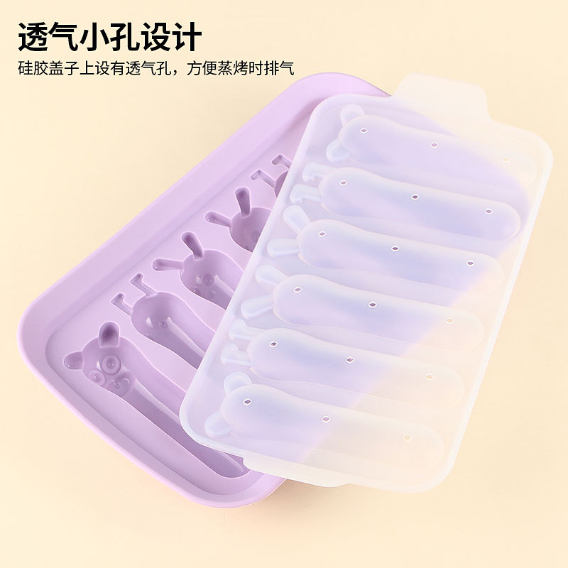 New small size mini sausage mold baby food supplement steamed high temperature resistant steamed cake sausage silicone mold