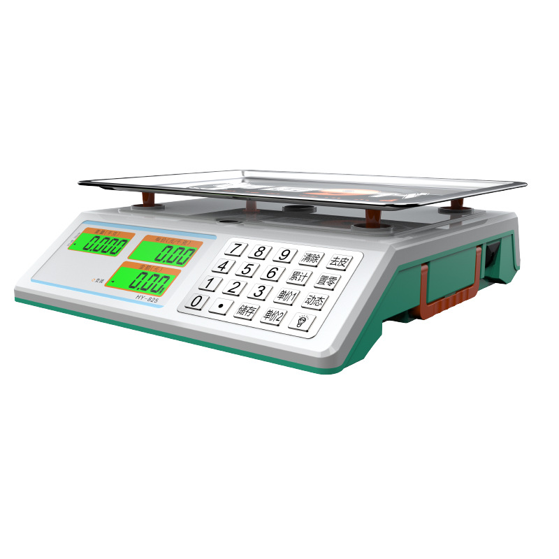 Electronic pricing scale double display selling vegetables 30kg supermarket kitchen baking small platform scale stall commercial electronic scale commercial