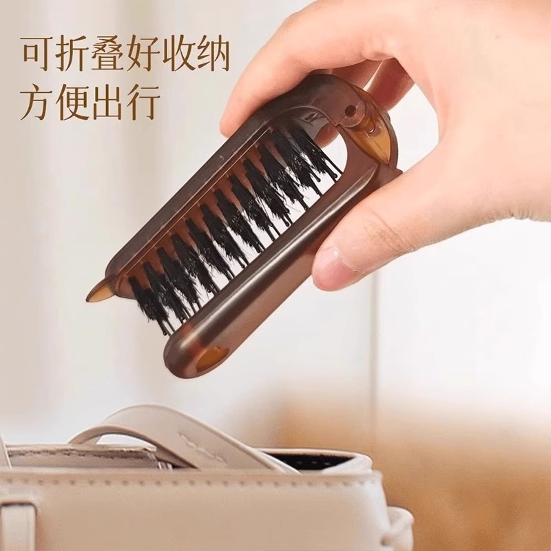 Imitation Beeswax Amber Foldableing Imitation Bristle Comb Anti-Static Portable Travel Straight Hair Curly Hair Portable Small Comb
