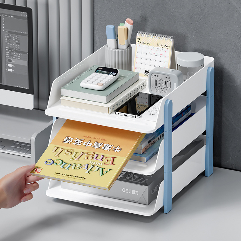 Removable Desktop Book A4 File Storage Rack Office Desktop Station Storage Artifact Storage Rack
