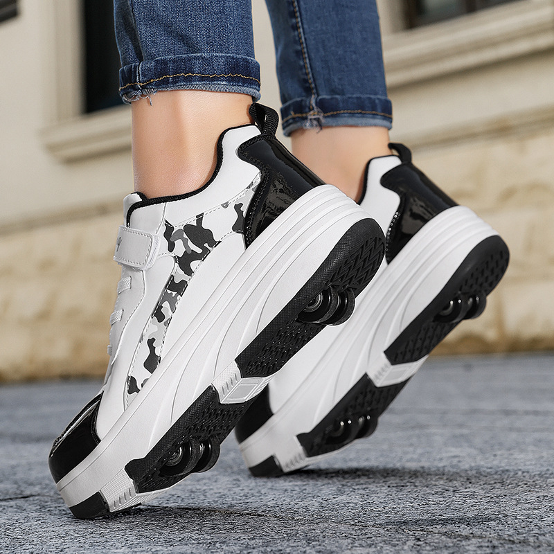 Manufacturer's First-Hand Supply of Cross-Border Heelys Shoes for Men, Women and Children, Four-Wheel Skates, Student Roller Skates, Large Quantity, Preferential Treatment