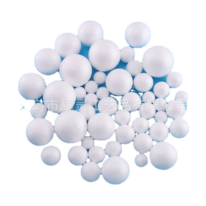 Factory supply white Poly Dragon solid foam ball ball DIY material wedding window props star ball