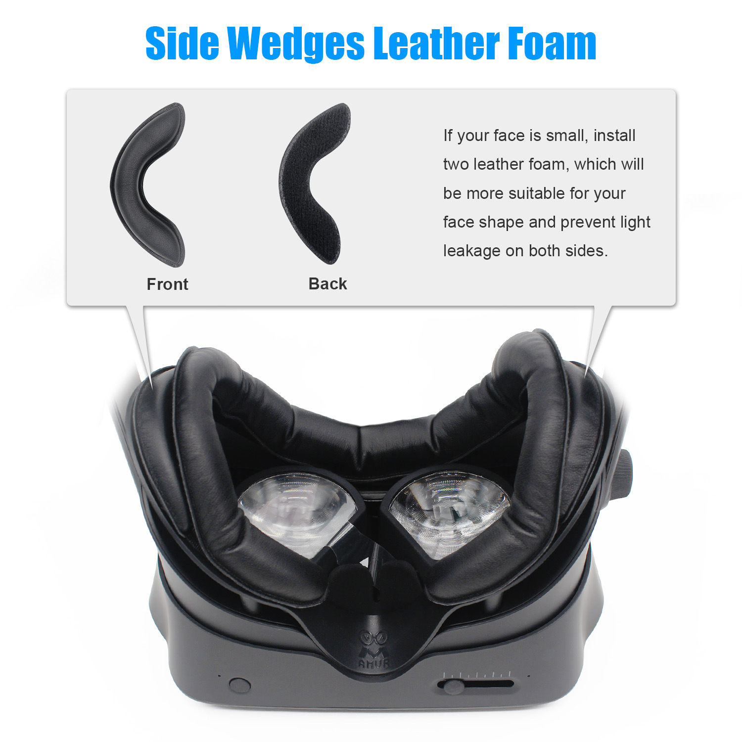 Valve Index Face Protection Leather Bracket Set Pu Mask Pad Replacement Plus Anti-Leakage Comfortable Sponge Combination