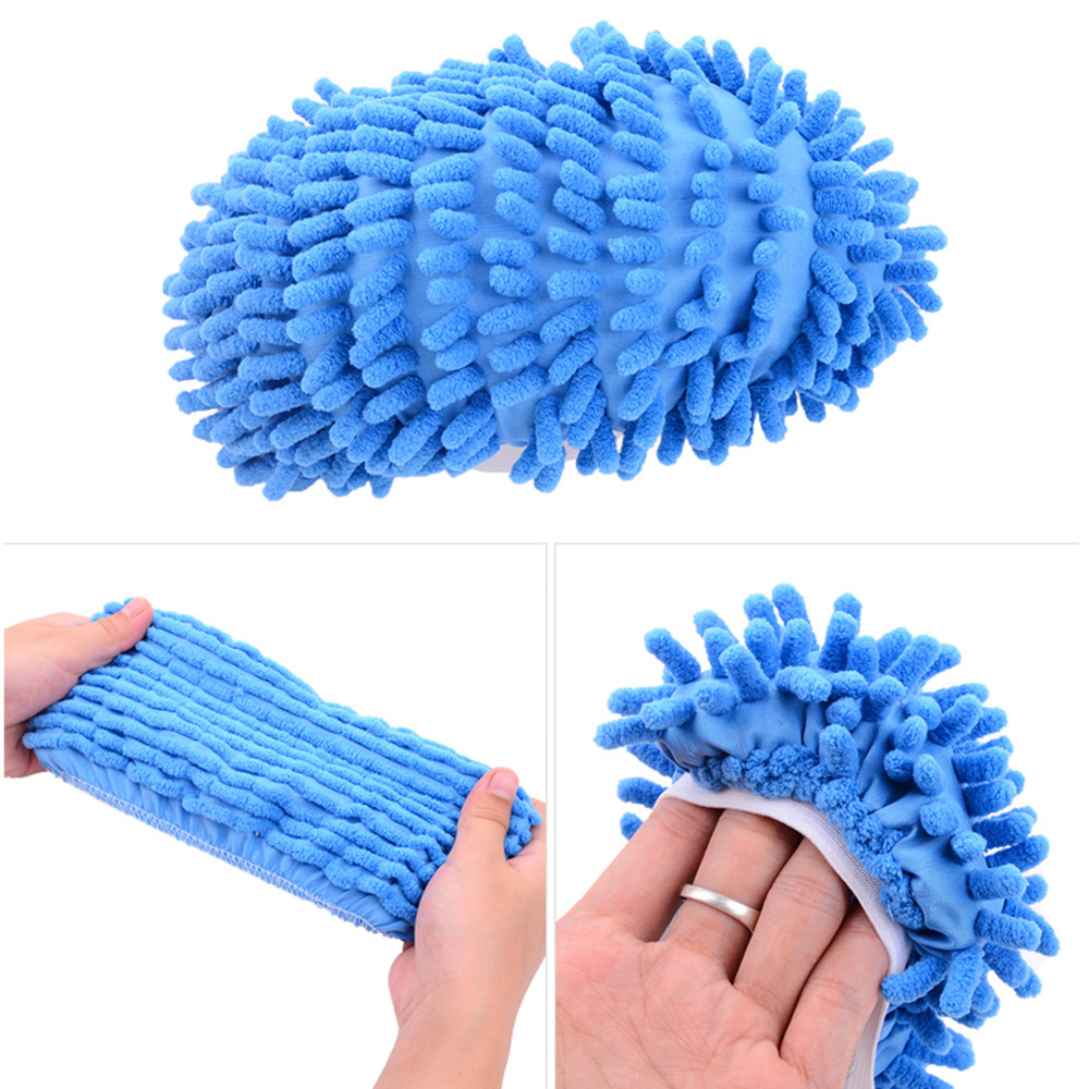 Factory Direct supply chenille shoe cover floor cleaning lazy shoe cover removable and washable floor slippers mop cover single price