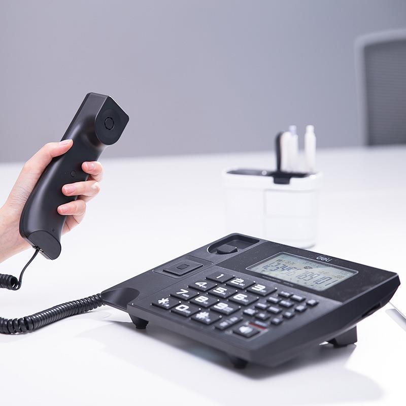 Deli 799 Office Hotel Phone Caller Display Hands-free Home Recording Fixed Phone Telephone Landline