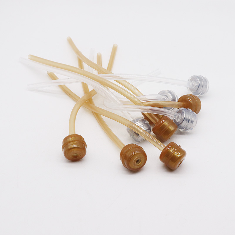 Factory children's feeding bottle nano silver silicone straw liquid silicone integrated 304 stainless steel gravity ball straw