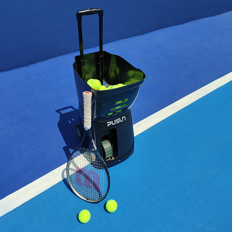 Shenzhen automatic smart phone APP tennis serve machine novice trainer practice transmitter artifact in stock