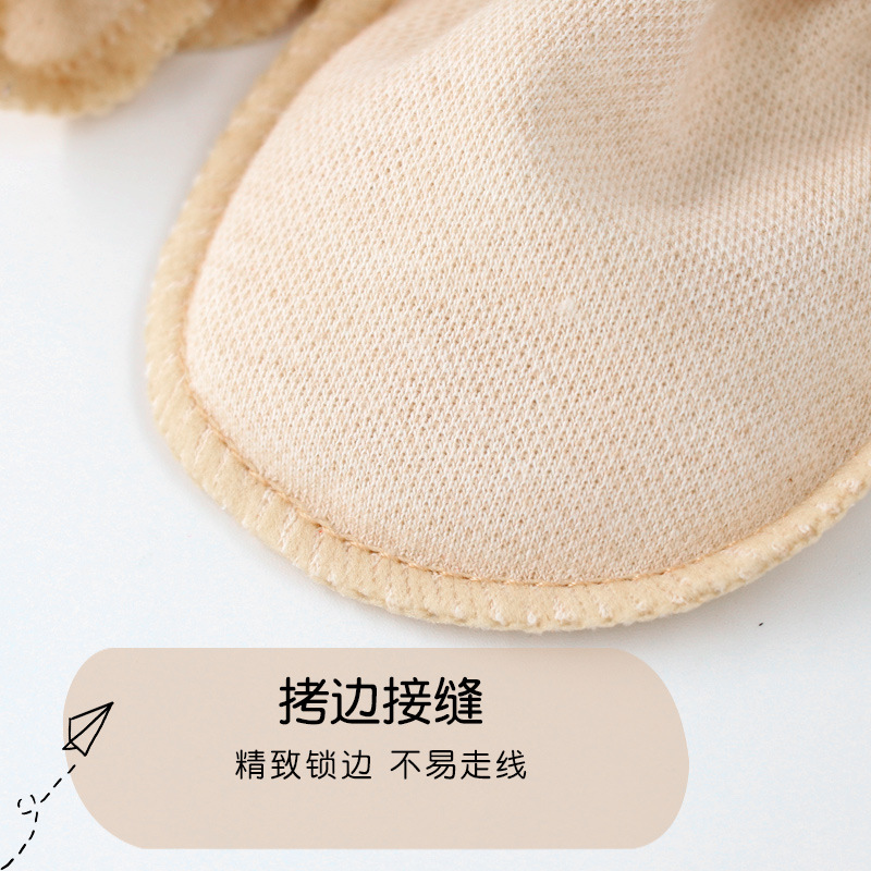 Newborn baby small gloves breathable anti-scratch face infant male and female baby anti-bite pure cotton gloves anti-scratch face
