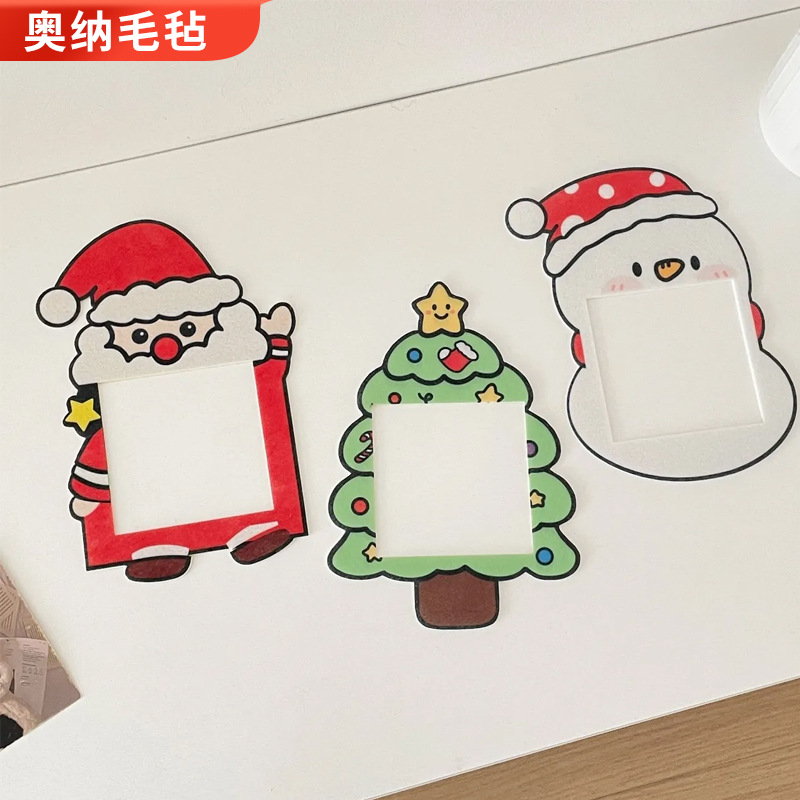 Wholesale Santa Claus Elk Felt Switch Sticker Cartoon Cute Christmas Scene Layout Felt Switch Cover