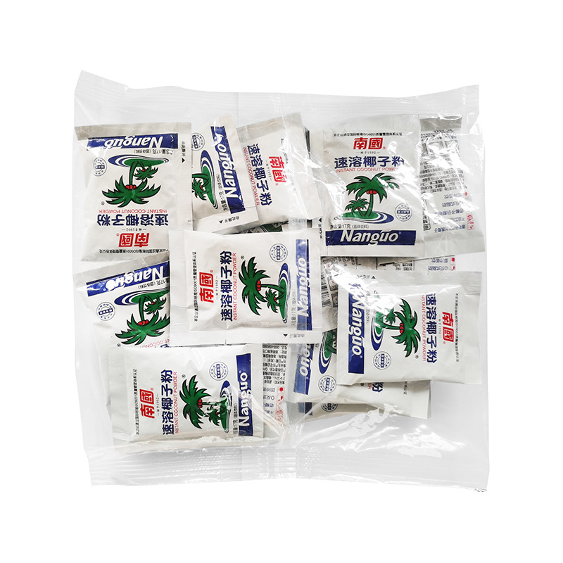 Hainan specialty Nanguo instant coconut powder 306g bag simple coconut milk powder baking coconut milk powder coconut milk instant drink wholesale
