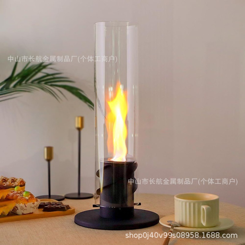 малый спиртовой камин, декор для стола, обогреватель