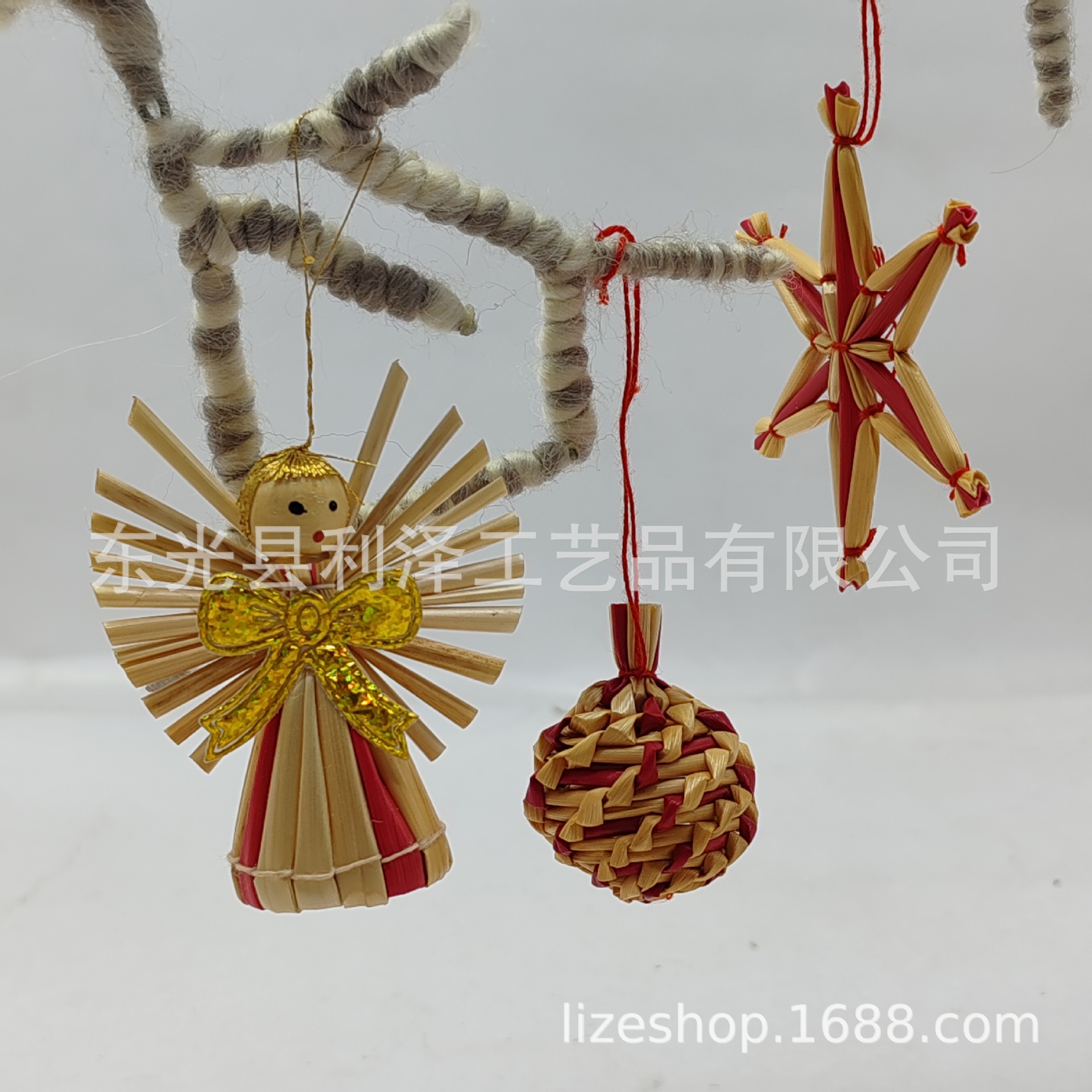 Christmas tree pendant box gift box three-dimensional snowflake Angel five-pointed star pendant decoration supplies
