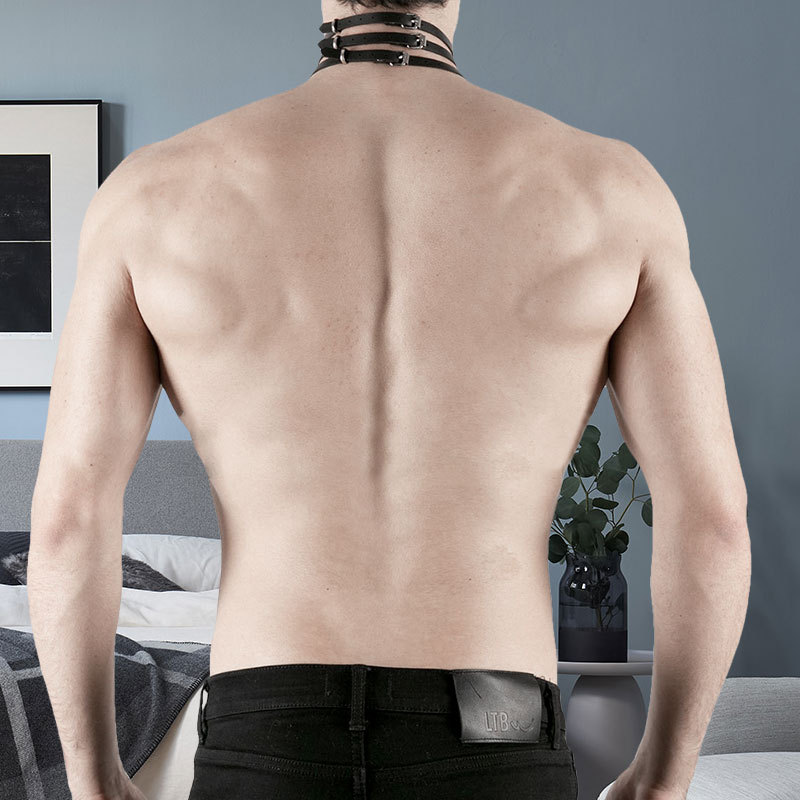 People's collar neckband COS people wear collar m manservant chain sexy traction rope men's necklace jk jewelry restraint cross