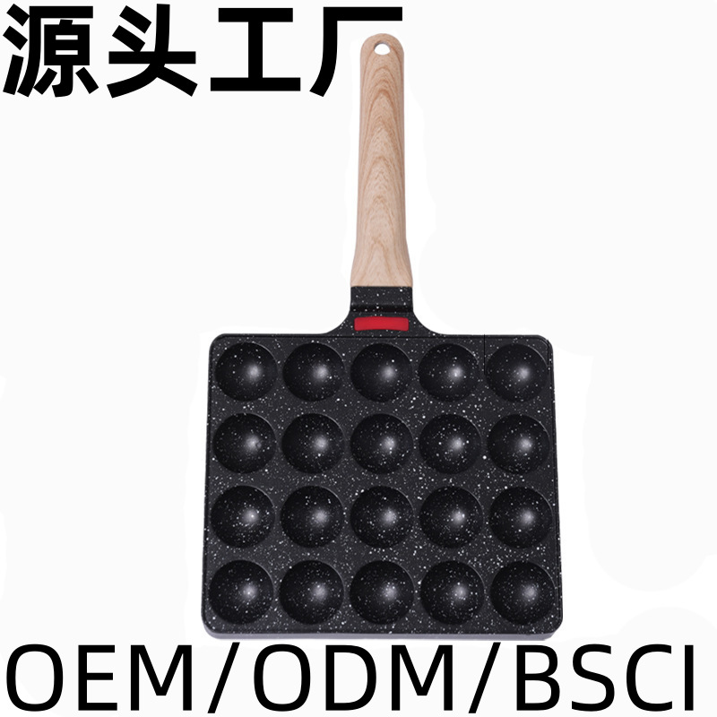 Бытовая машина для осьминожьих шариков, сковорода на 20 ячеек, для рыбных шариков, перепелиных яиц, форма для яичных вафель, антипригарная сковорода