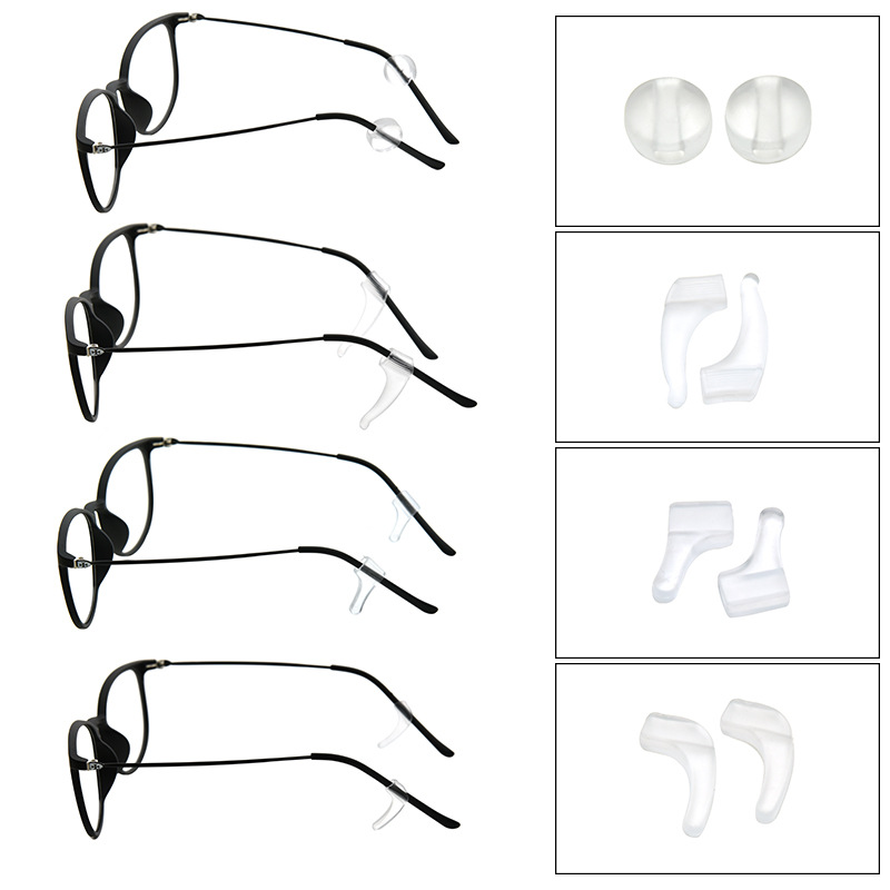 Soft Non-Slip Cover Large Medium Small Imitation Silicone Glasses Non-Slip Cover Ear Cuffs Ear Hook Ear Holder Ear Hanger