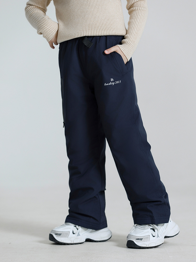 Children's down Pants Ski Pants Boys and Girls Winter Thickeneded Windproof and Waterproof Northeast Outdoor Warm Pants Snow Pants