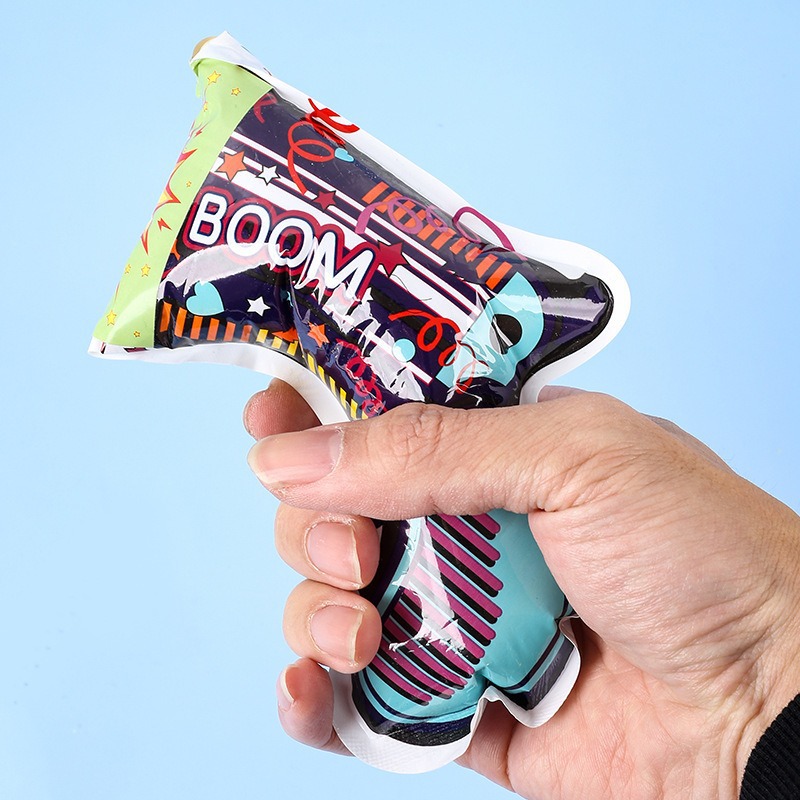 Automatic Inflatable Firework Gun New Year Firework Small Firework Gun Handheld Spray Gun New Year Firework Gun Shot Toy