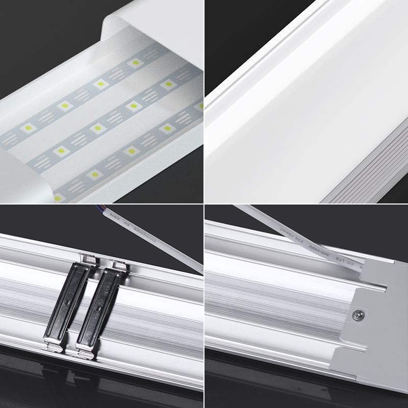 Super bright led strip light energy-saving fluorescent lamp full set of integrated strip office lamp household three-proof purification lamp