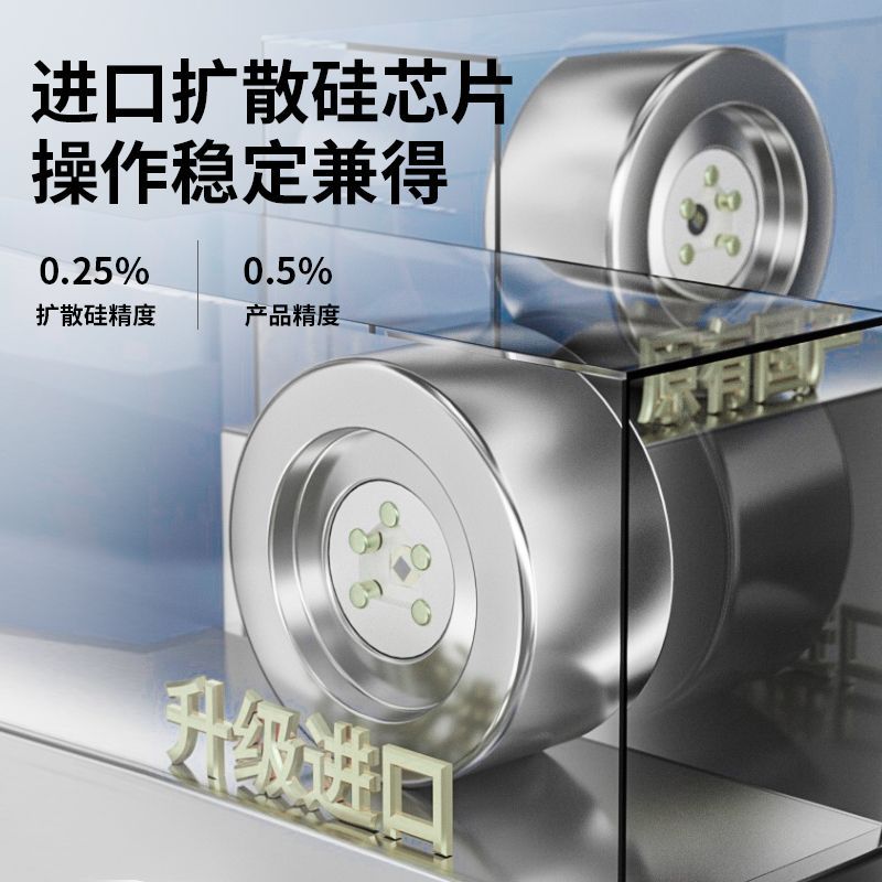 Imported Chip High-Precision Pressure Transmitter 4-20Ma Oil Pressure Air Pressure Hydraulic Water Supply Pressure Sensor 485