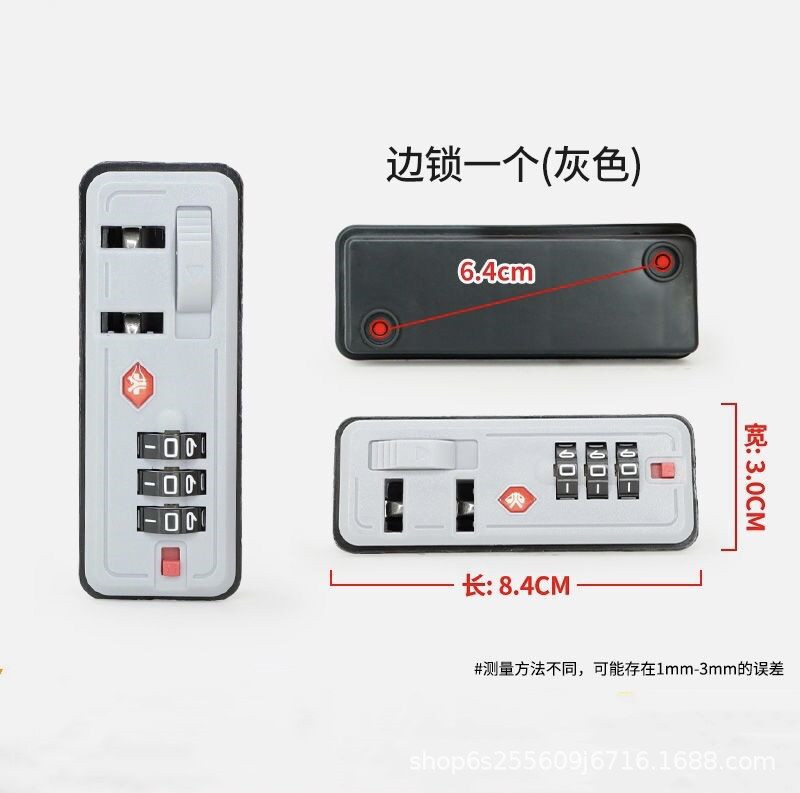 Spot Wholesale Customs Inlay Lock Trolley Case Accessories Password Lock PC Box Inlaid Fixed Lock