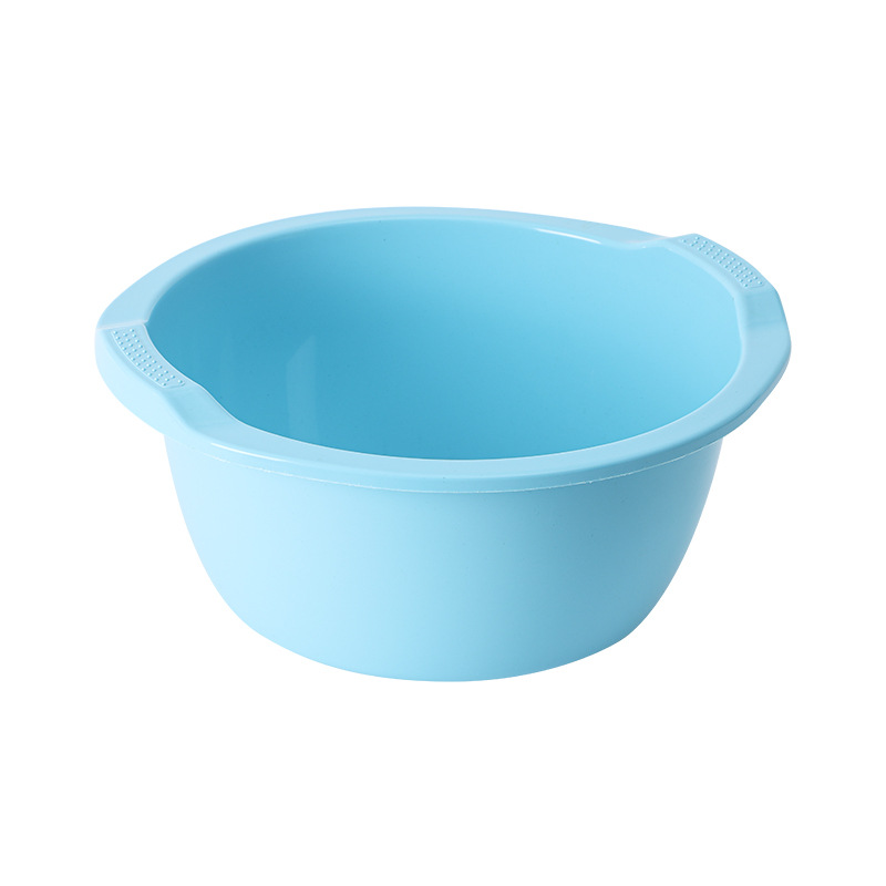 Large Thickened Plastic Basin for Household Use, Double-Handle Washing Basin, Vegetable Washing Basin, Student Dormitory Laundry Basin, Gift Face Washing Basin