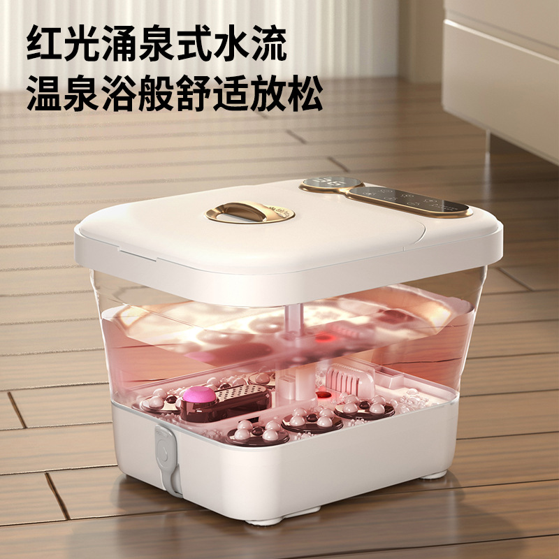 Chigo Folding Foot Bath Barrel Constant Temperature Heating Foot Washing Barrel Automatic Electric Massage Intelligent Portable Household Foot Bath