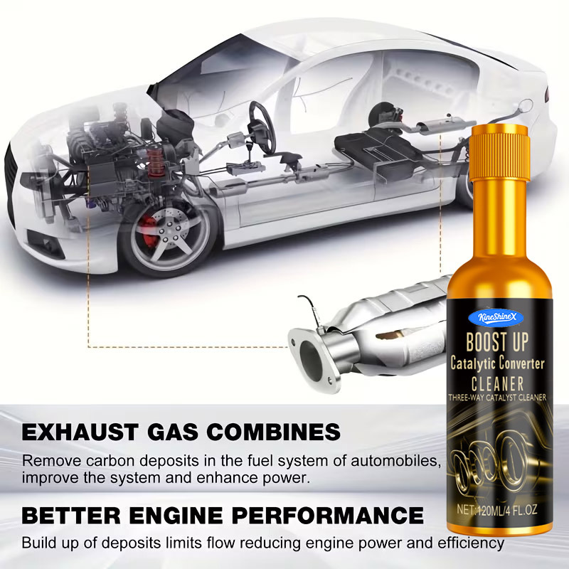 Fuel Additive for Removing Carbon Deposits, Gasoline Fuel Additive for Cleaning and Removing Internal Residue, No Disassembly Needed, Exhaust Gas Three-Way Catalytic Converter Cleaning