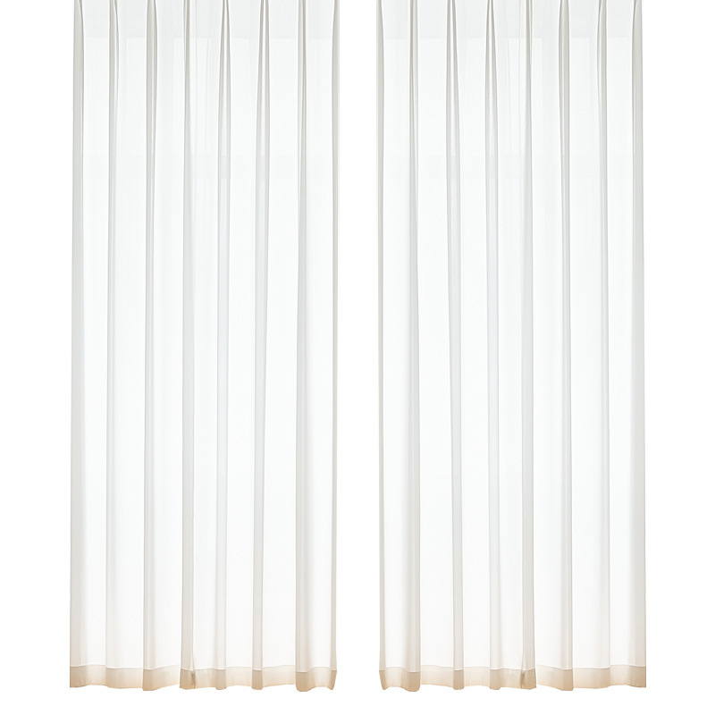 Phantom Sheer Thickened Window Screen, Light-Transmitting but Not See-Through, White Sheer Curtain for Living Room, Balcony, Bedroom, Bay Window, Shaoxing Keqiao Curtains