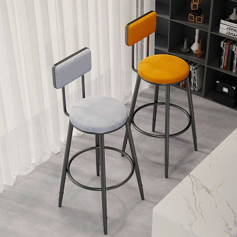 Home Chair, Bar Chair, High Chair, Simple Backrest Stool, Bar Stool, Bar Chair, Normcore Plus High Stool, Leisure Stool