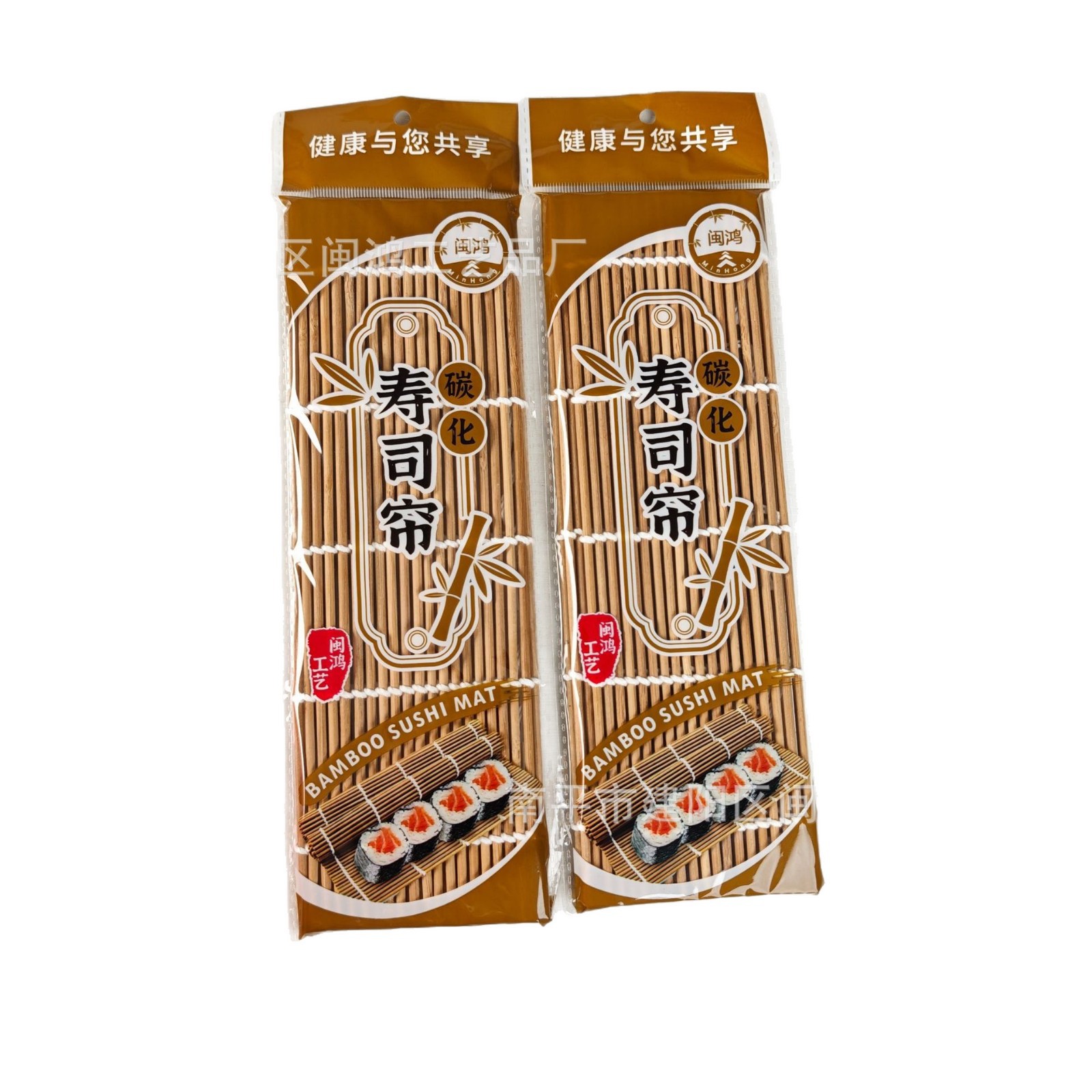 Manufacturer Wholesale Carbonized Sushi Rolling Mat DIY Tool Set Seaweed Rice Roll Making Accessories 24*24 for Making Sushi