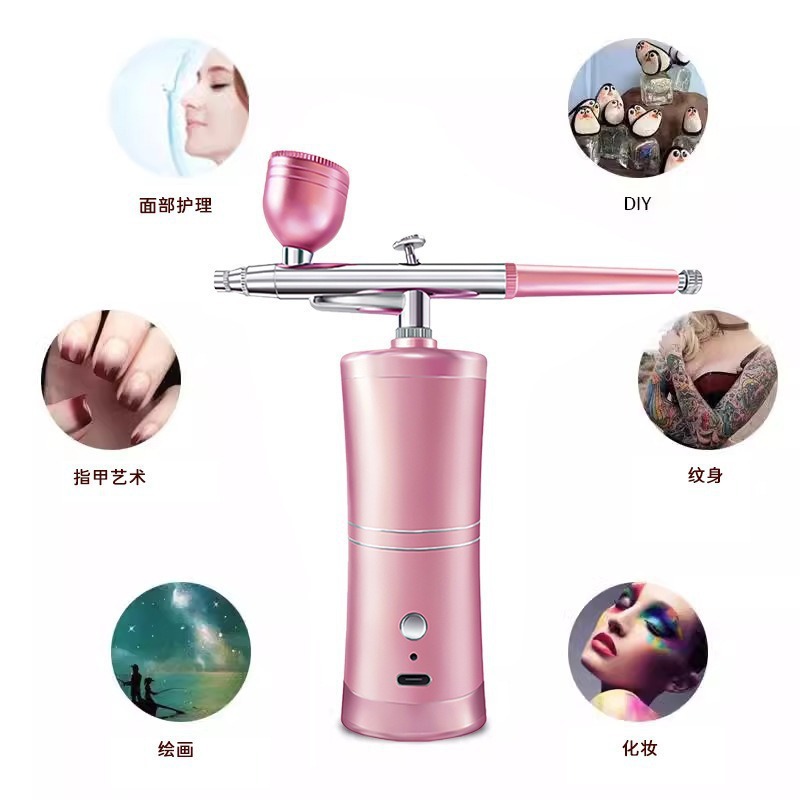 High pressure Nano small waist oxygen injection instrument hydrating spray instrument household moisturizing spray gun beauty handheld water oxygen instrument