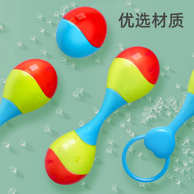 Hong Kong Bixiong Baby Rattle Toy Hand Grasping Newborn Colorful Small Sand Hammer Boiled Baby Grasping Training