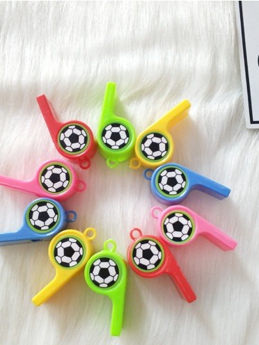 Factory direct sporting goods plastic 12 whistle toys cheer refueling referee whistle promotion wholesale