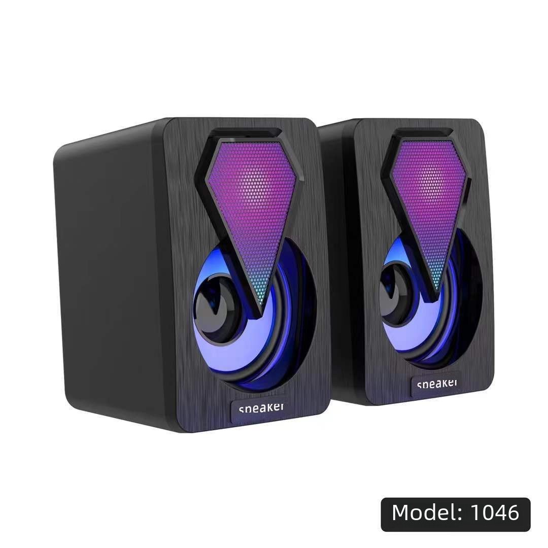 Good sound quality computer RGB luminous speaker computer multimedia usb subwoofer desktop game audio wholesale