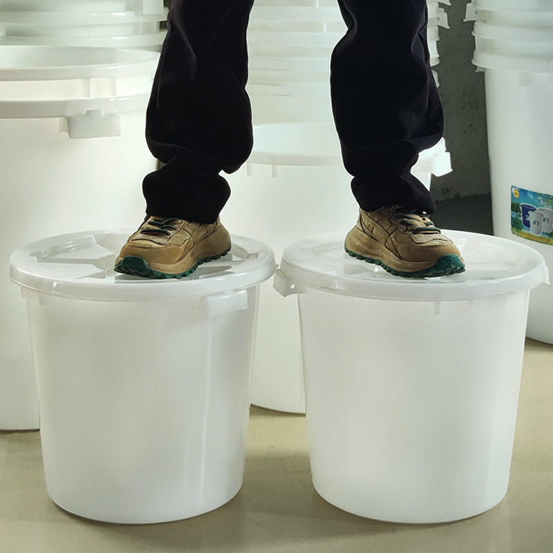 Large quantity price discount plastic large white bucket 120 liters plastic large white round bucket plastic blue bucket white bucket