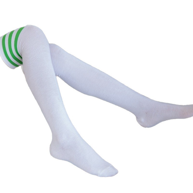 Japanese-Style College Cotton Over-The-Knee Socks Three-Stripe Over-The-Knee High Socks Student Socks Factory Long Socks