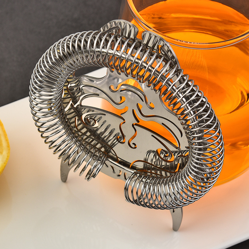 304 Stainless Steel Ice Strainer Creative Bartending Tool Strainer Cocktail Devil Head Skull Ice Breaker