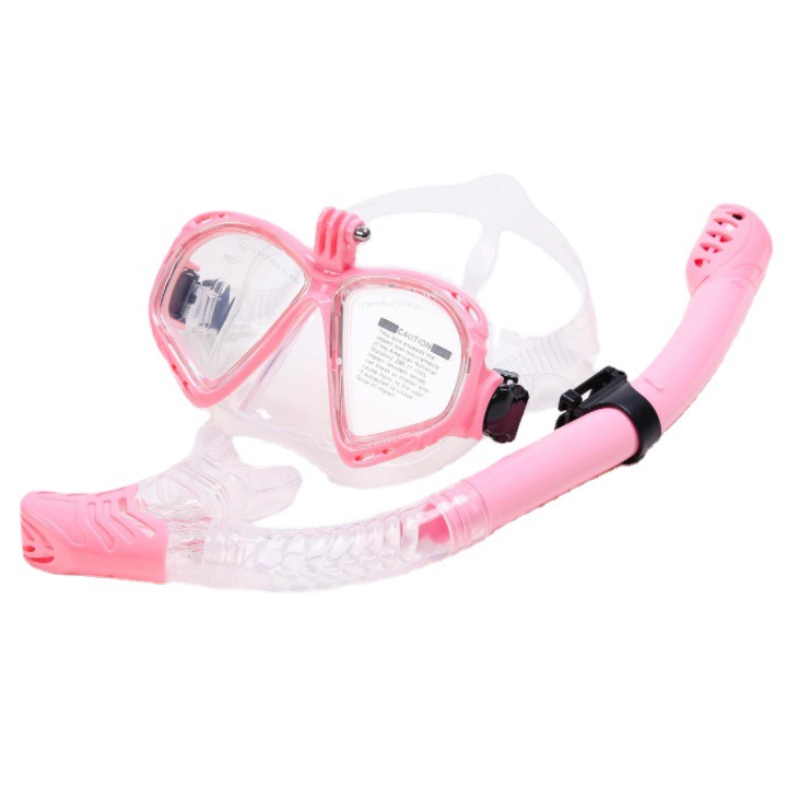 Snorkeling mask full dry diving glasses breathing tube suit gopro Ant camera adult diving goggles