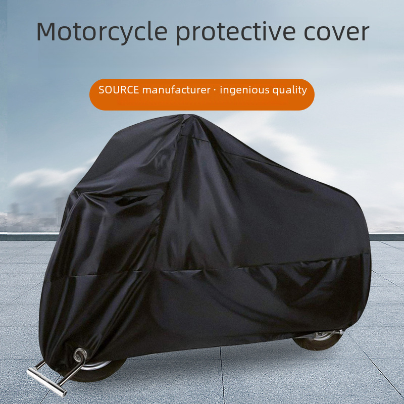 Cross-border foreign trade black motorcycle car cover Four Seasons General rainproof dustproof electric bicycle cover