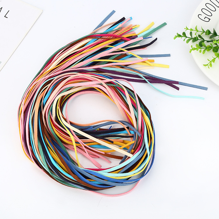 Korean Velvet Leather Rope, Leather Rope, Deer Leather Rope, Clothing, Shoes and Hats, DTY Jewelry Accessories, Various Specifications, Factory Direct Sales