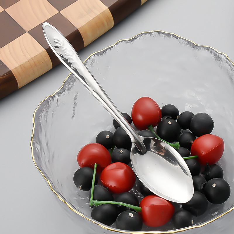 Wholesale Stainless Steel Spoon Commercial Disposable Eating Watermelon Spoon Takeaway Spoon Iron Spoon Dessert Spoon Canteen Gift