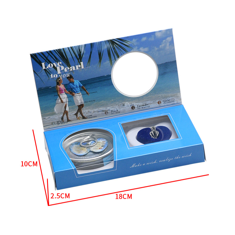 Cross-border open clam pearl necklace open blind box pop can clam pendant necklace gift box for girlfriend gift