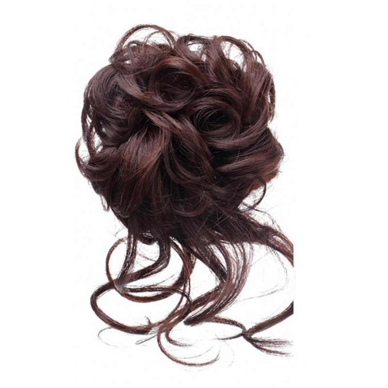 Lazy Style Hair Bun Clip for Women, Natural Fluffy Long Hair Bun Wig Set, Ponytail Wig Hairpin