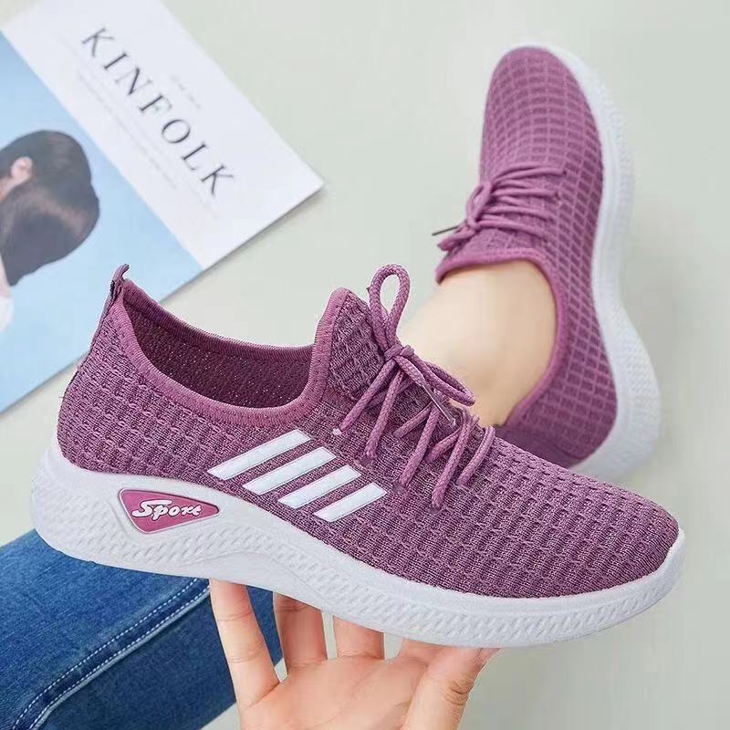 Shoes for Women 2025 New Export Women's Shoes Casual Walking Soft Sole Mom Shoes Douyin Fashion Socks Sports Shoes for Women