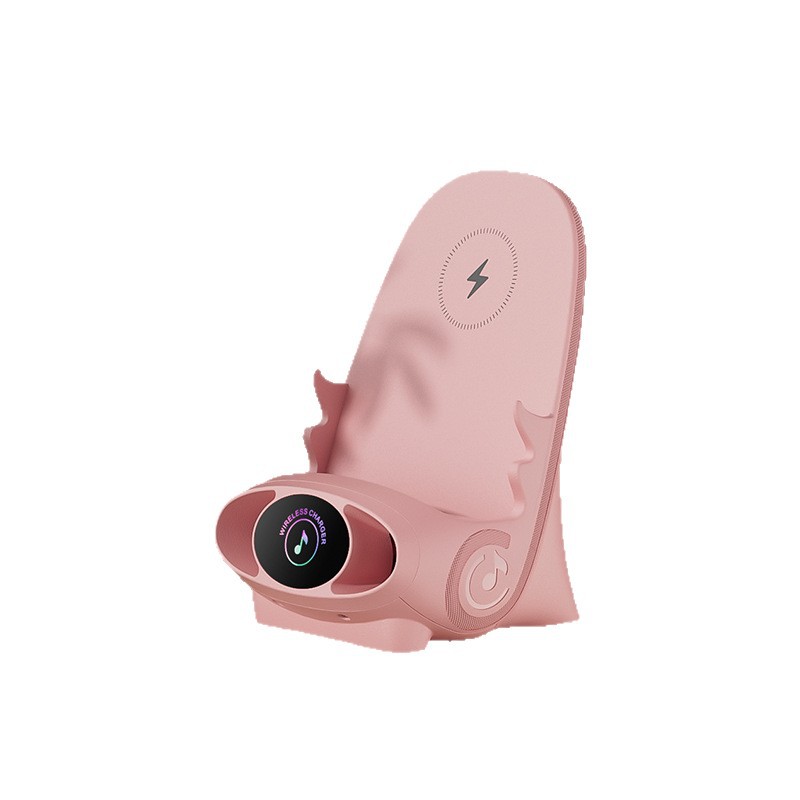 Creative Lazy Sofa Wireless Charger Small Chair Desktop Vertical Amplifier Mobile Phone Holder Magnetic Fast Charging Flash Charging